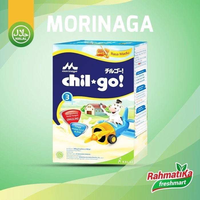 

Morinaga Chil Go 3+ Susu Bubuk Rasa Madu 700g (2 sachet @350g)