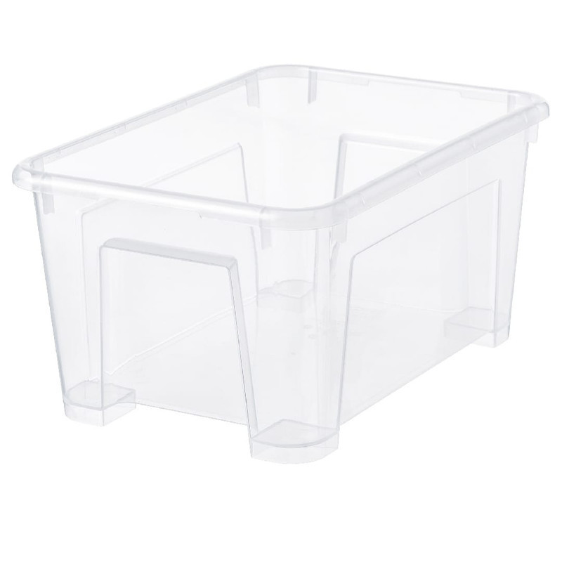 SAMLA Kotak Serbaguna / Box Organizer Plastik transparan, 28x20x14 cm / 5 liter 1K34