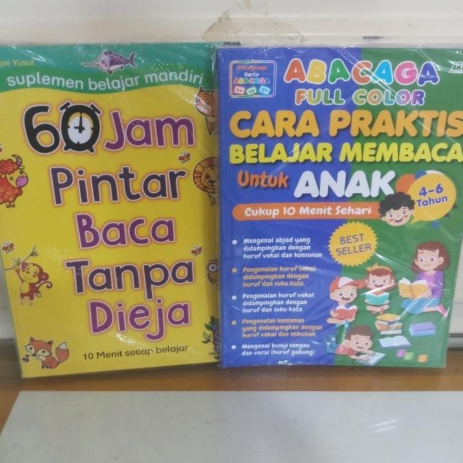 

PAKET 2 BUKU ABACAGA CARA PRAKTIS BELAJAR MEMBACA 60 JAM PINTAR BACA SS99