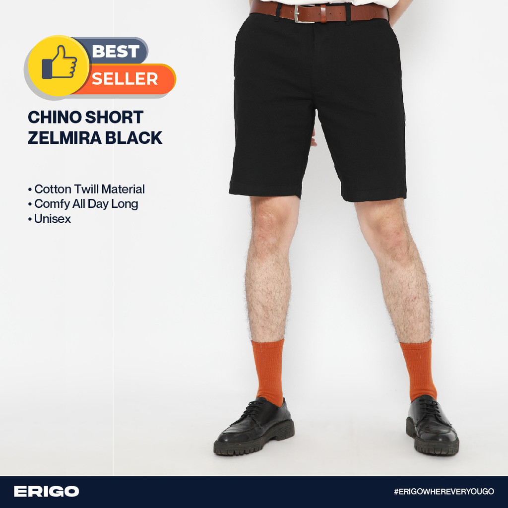 Erigo Chino Short Pants Zelmira Black Unisex