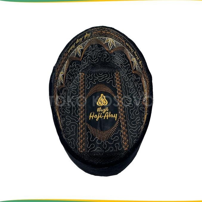 Songkok Premium HAJI ALAY DELUXE AC Tinggi 8, 9, 10 Peci Kopiah Mewah
