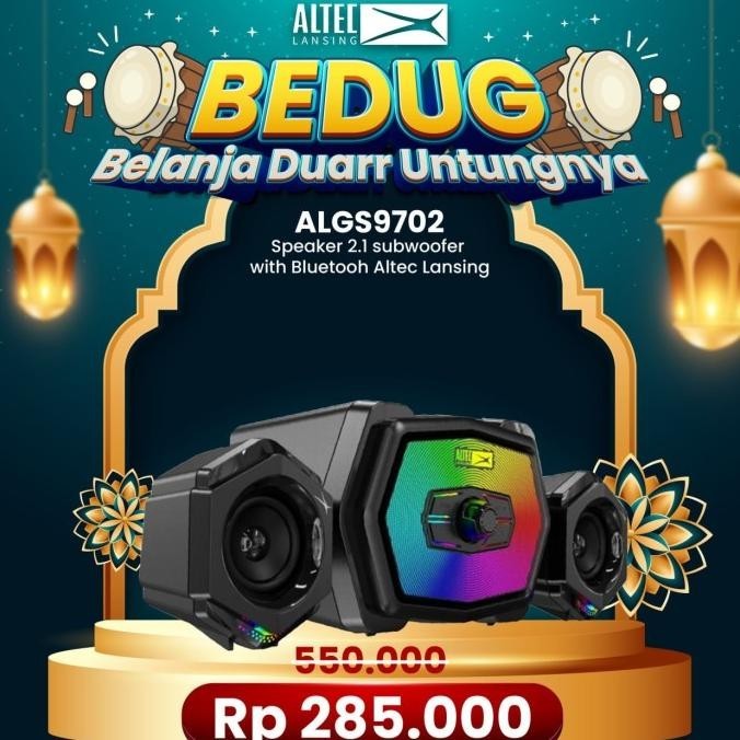 Speaker 2.1 Subwoofer With Bluetooh Altec Lansing Algs9702