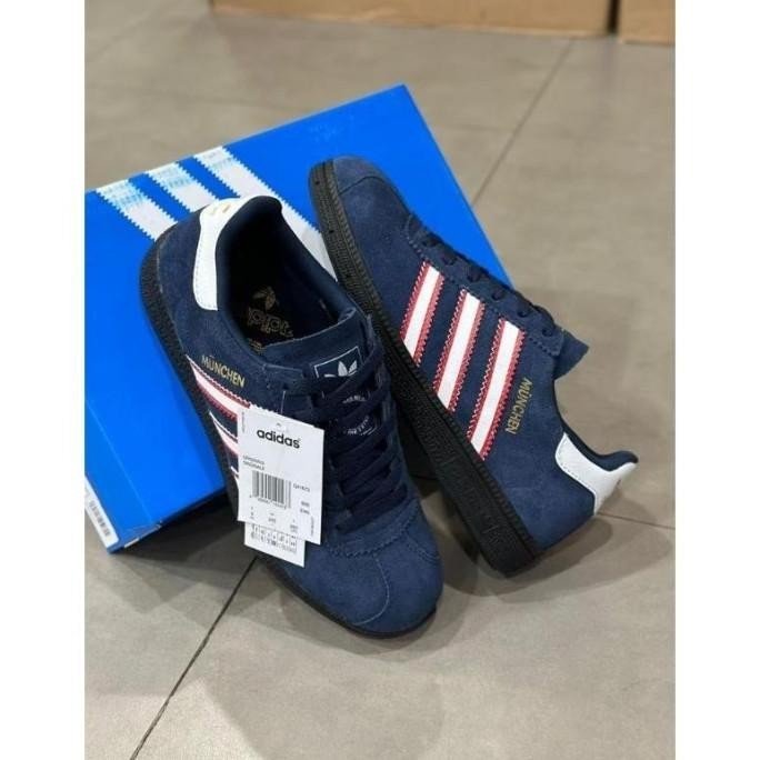 Sepatu Adidas Spesial / Munchen Ice Pria Premium Terbaru, Sneakers Qisyaratu