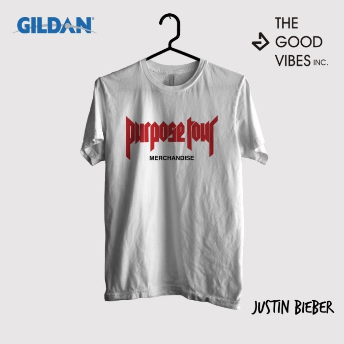 Kaos Justin Bieber Original Gildan - Purpose Tour