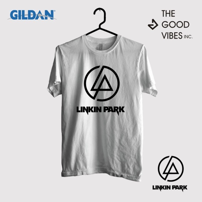 Kaos Band Linkin Park Original Gildan - Logo Ii