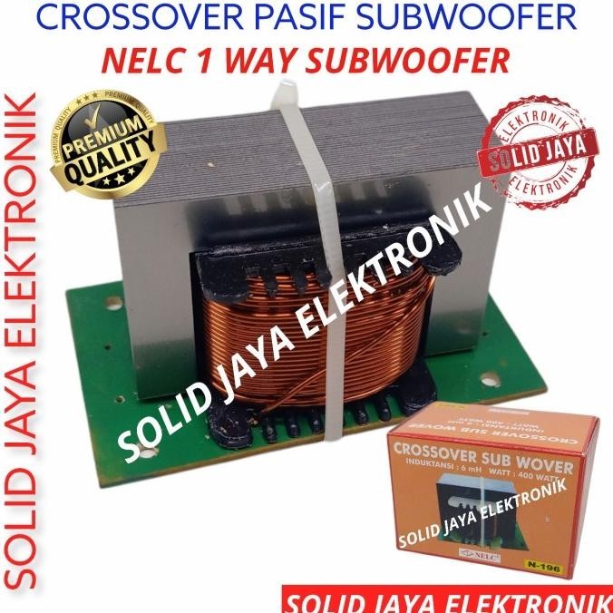 Crossover Subwoofer Crossover Pasif Sub 1 Way Low Bass Nelc N-196