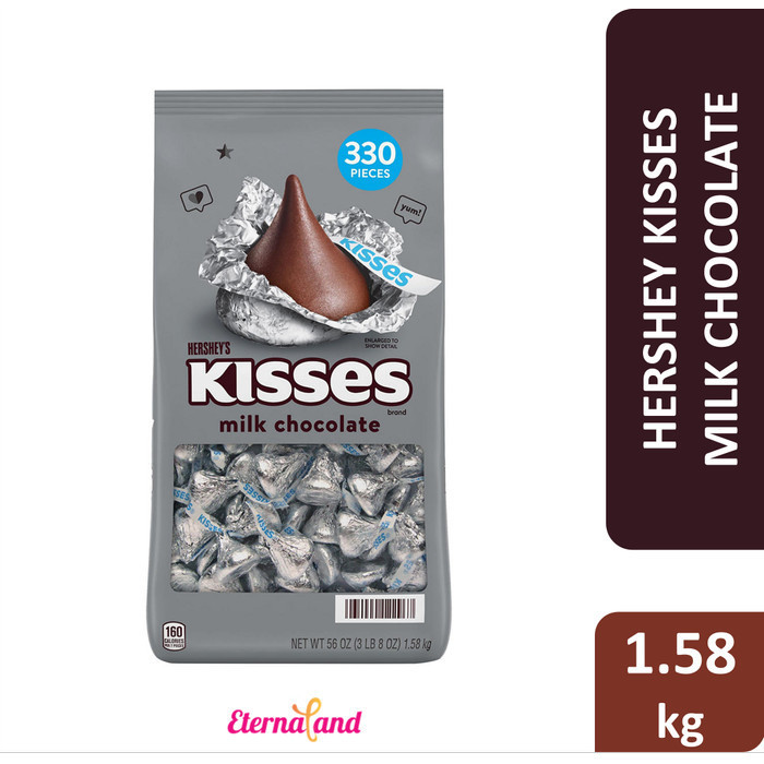 

Orea - Hershey Kisses Milk Chocolate Bulk Size - Cokelat Ukuran Besar