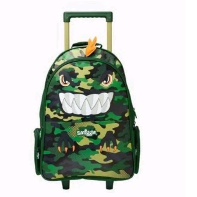 SMIGGLE TROLLEY BACKPACK DINO BUDZ/TAS KOPER ANAK COWOK/KADO/DINO BUDZ RADITPUTRA33