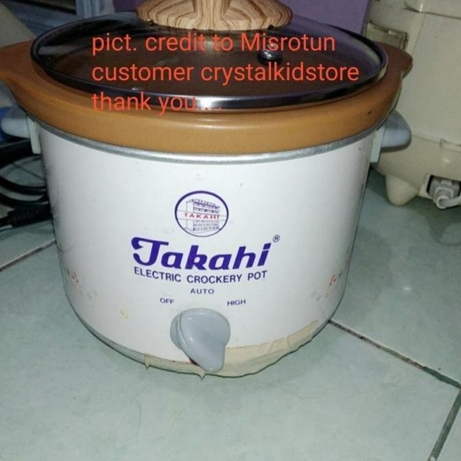Jaminan Asli Tutup Kaca Slow Cooker Slowcooker Takahi 1.2Liter 1.2 Salishamay