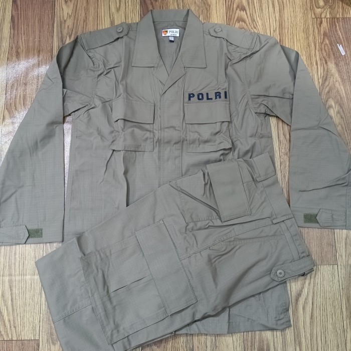 Seragam PDL Hijau Jatah Polri