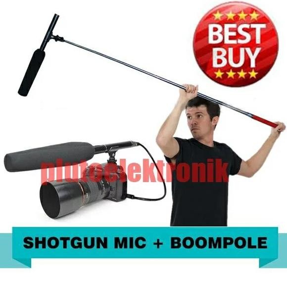 Mic Shotgun + Boom Pole Stereo