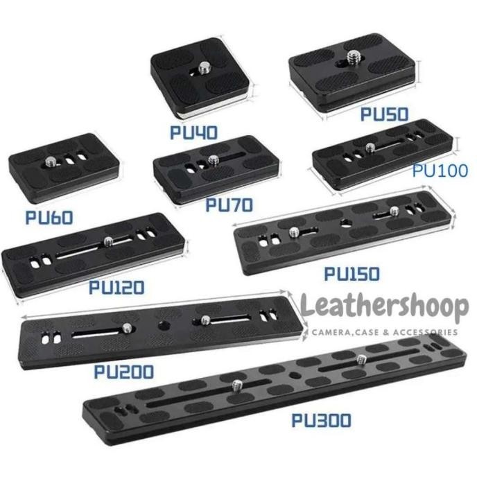 Quick Release Plate Tripod Adapter Pu50  Pu100 Pu120 Pu150 Pu200 Pu300