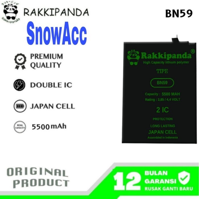 Rakkipanda Baterai Xiaomi Redmi Note 10 ( Bn59 )