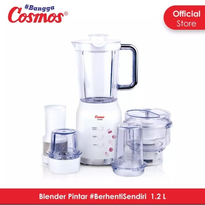 Cosmos Cb-802 Blenz Blender Plastik 1,2 Liter 4 In 1 Cosmos Cb802