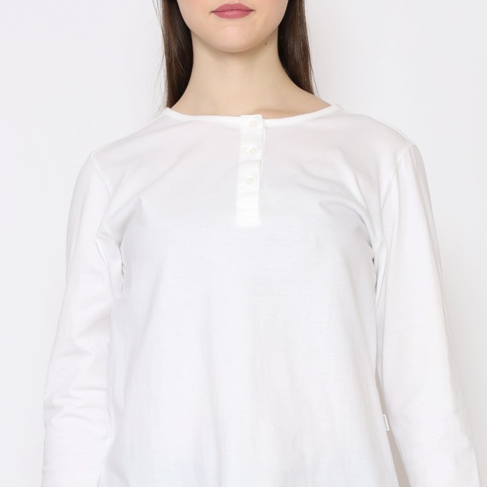 Rodeo - Kaos Wanita - Hyuna Long Shirt - White