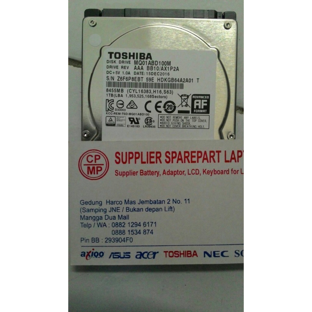 [Stok Terbaru] hardisk internal laptop toshiba 1tb toshiba