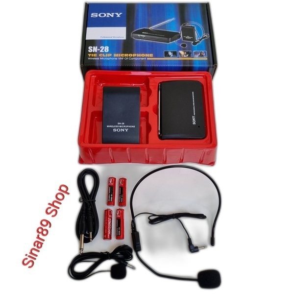 Mic Bando Mic Jepit Clip-On Wireless Sony Sn-28