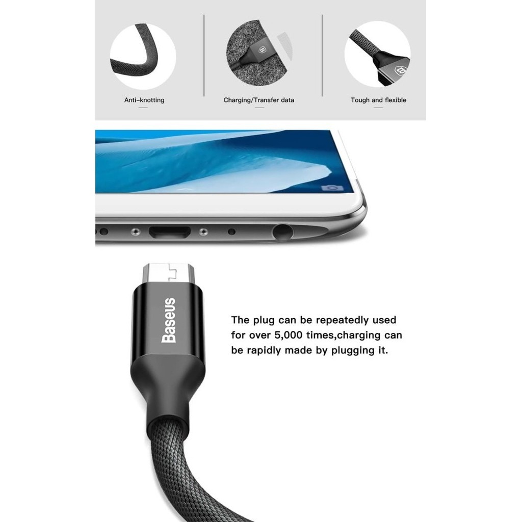 Baseus Cable Yiven Micro Kabel Data Fast Charging Samsung