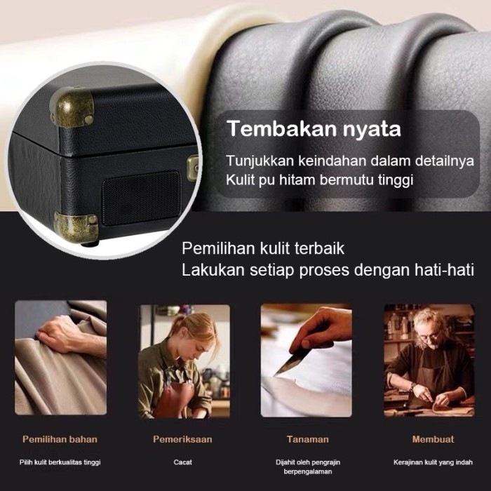 Pemutar Piringan Hitam Jadul Turntable Phonograph Record Player Music