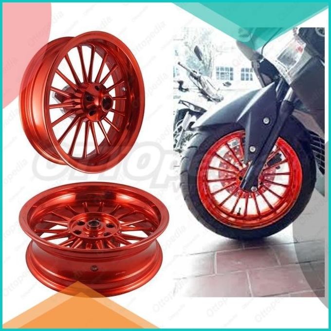 Velg Racing Tapak Lebar Power Classic Nmax N max Ring 13-350/400 Merah