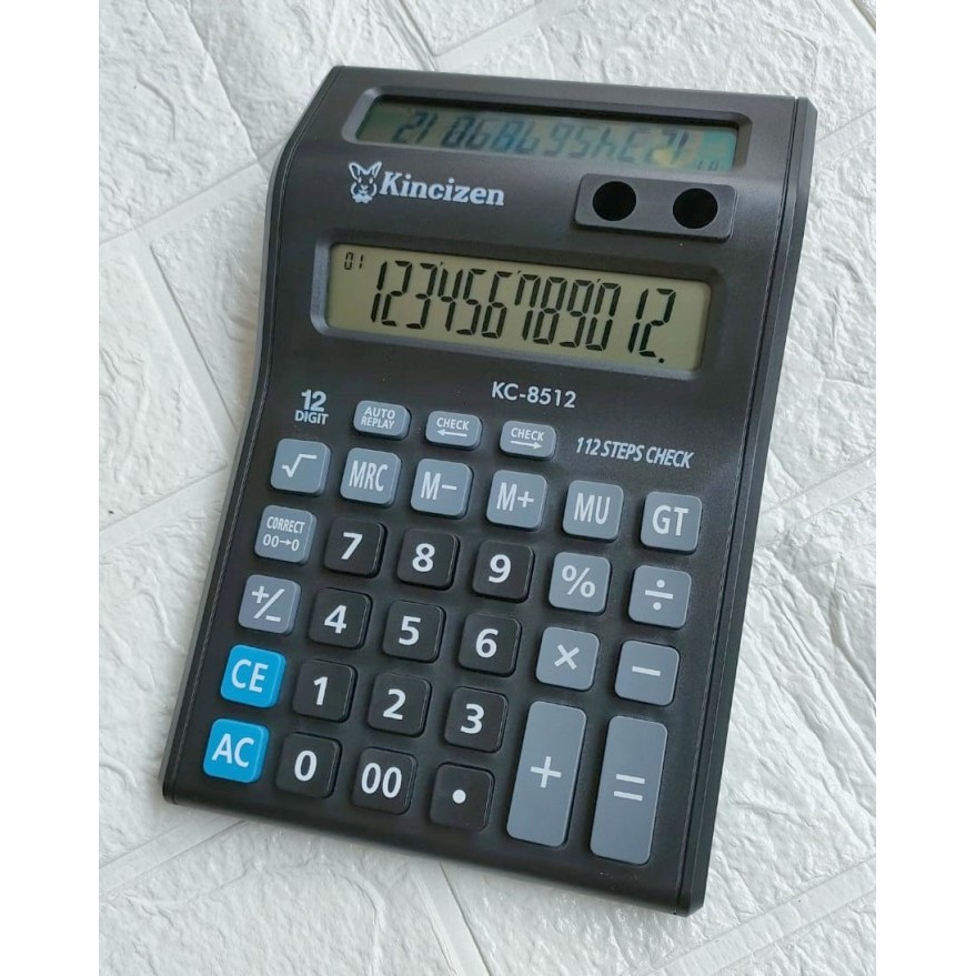 

Kalkulator 2 Layar Kachi Kc 8512 - Kalkulator 12 Dit - Dual Lcd
