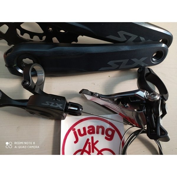 Paketan Slx Dual 12 Sp Crank Dual Fd Shifter Kiri 2 Speed Made Japan