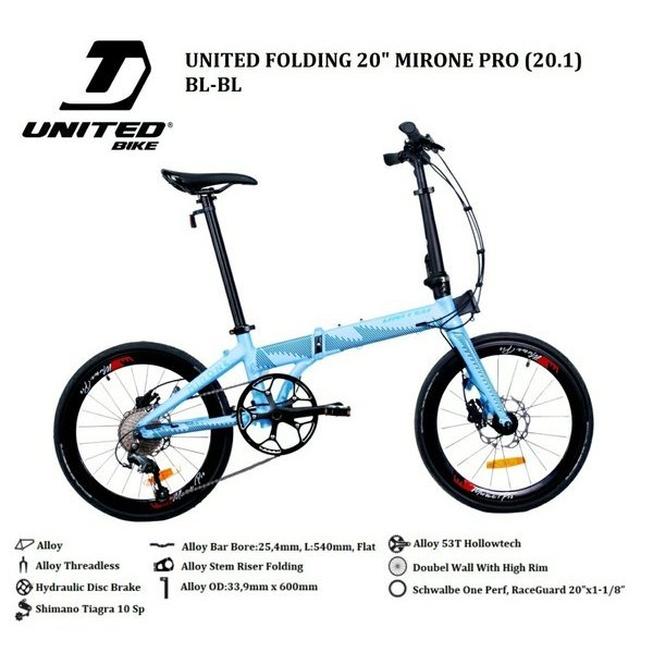 Sepeda Lipat United Mirone 20 Inch