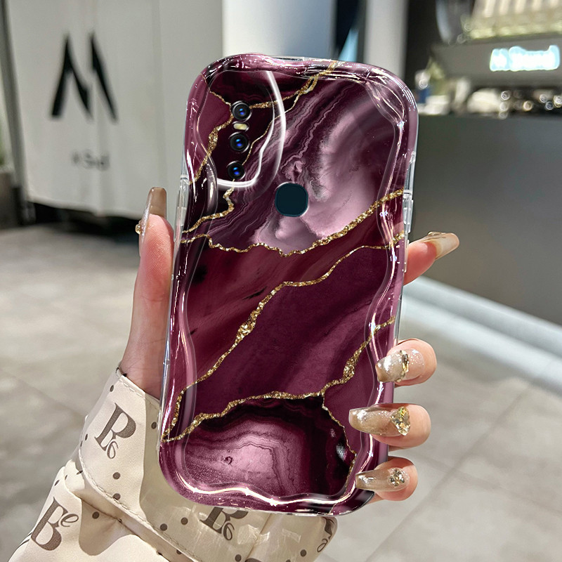 Casing Hp VIVO V15 VIVO V15 Pro VIVO V20 Pro VIVO S7 Case lembut Kesing casing ponsel pola tekstur m