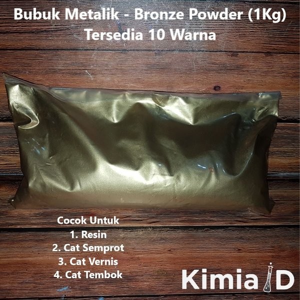 METALLIC POWDER - 1 KG - BUBUK METALLIK - PIGMEN RESIN - PIGMEN SILICONE RUBBER - BUBUK CAT - CAT