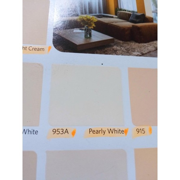 CAT TEMBOK 953A PEARLY WHITE PUTIH VINILEX 5 KG INTERIOR DINDING RUMAH