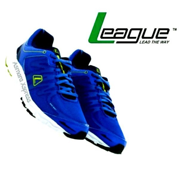 League Original Volkov Men Sepatu Lari Pria - Dazzling Blue - Blue Depth Lime