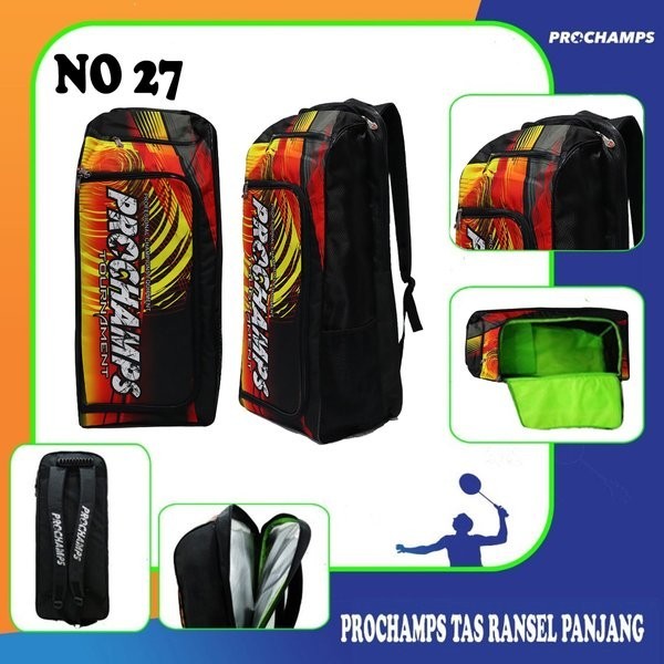 PROCHAMPS TAS RANSEL PANJANG BADMINTON ORIGINAL