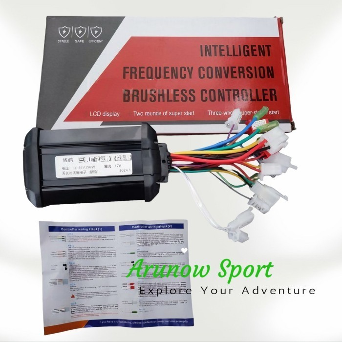 Controller Bldc Sepeda Listrik 36V 48V 350W Brushless Original