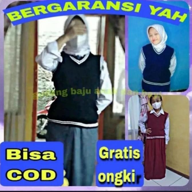 Price Vest Rajut Anak Sekolah Pria Wanita Rompi Dewasa Vionawara