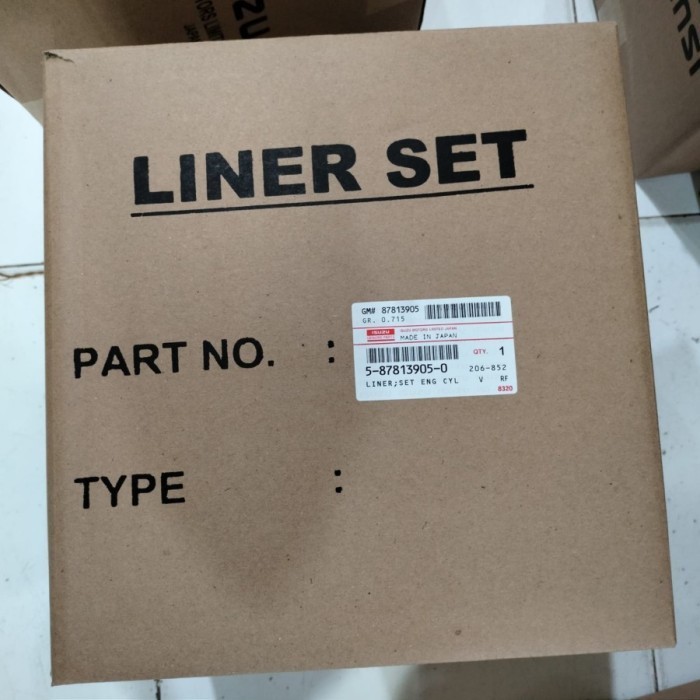 SPARE PART LINER SET KIT PISTON RING SEHER ISUZU PANTHER 2.5 TURBO JPN