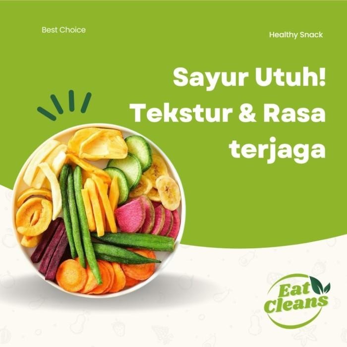 

Snack Sayur Buah Kering Camilan Diet Sehat Dried Vegetable Mix Veggies Best Seller