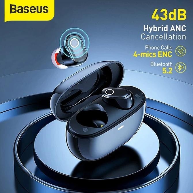 Baseus True Wireless Bluetooth Earphone Earbuds Tws Anc Enc Bowie Wm05 Gernicaa