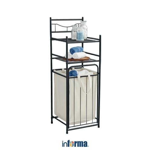 Informa Brody Rak Kamar Mandi 2 Tingkat Dengan Keranjang Laundry