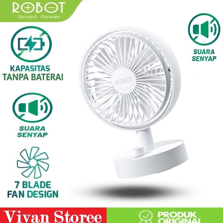 Robot Mini Fan Bf18S Kipas Usb Mini Tanpa Baterai Garansi Original Resmi 1 Tahun