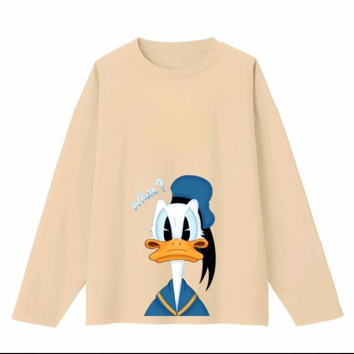 Kaos Lengan Panjang Premium Pria Ks618 Size Lengkap S-4Xl-Donald Duck