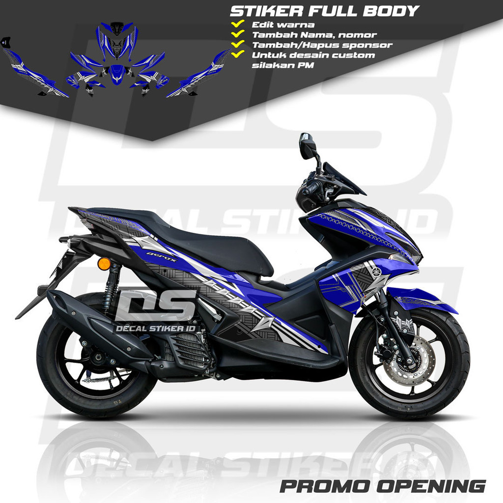 Decal Aerox 155 Full Body Keren Stiker Aerox 155 Full Body Keren Striping Aerox 155 Terbaru Decal Ae