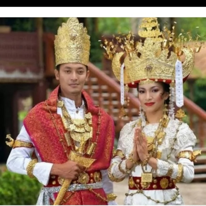 Baju adat Lampung asli high quality harga pasangan pengantin dewasa