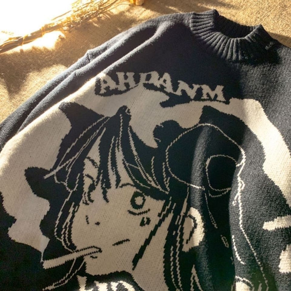 Baju Sweater Pria Gaya Hong Kong, Baju Sweater Pria Gaya Korea, Tipis, Musim Gugur dan Musim Dingin