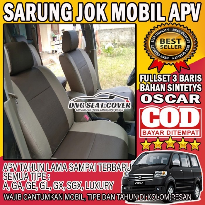 TERLARIS SARUNG JOK MOBIL APV, A, GL, GX, SGX, / ARENA