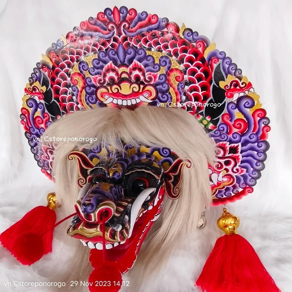 Lnb-1217 Barongan Pentas Telon Ungu Kualitas Premium / Barongan Pentas / Barongan / Barongan Asli | 