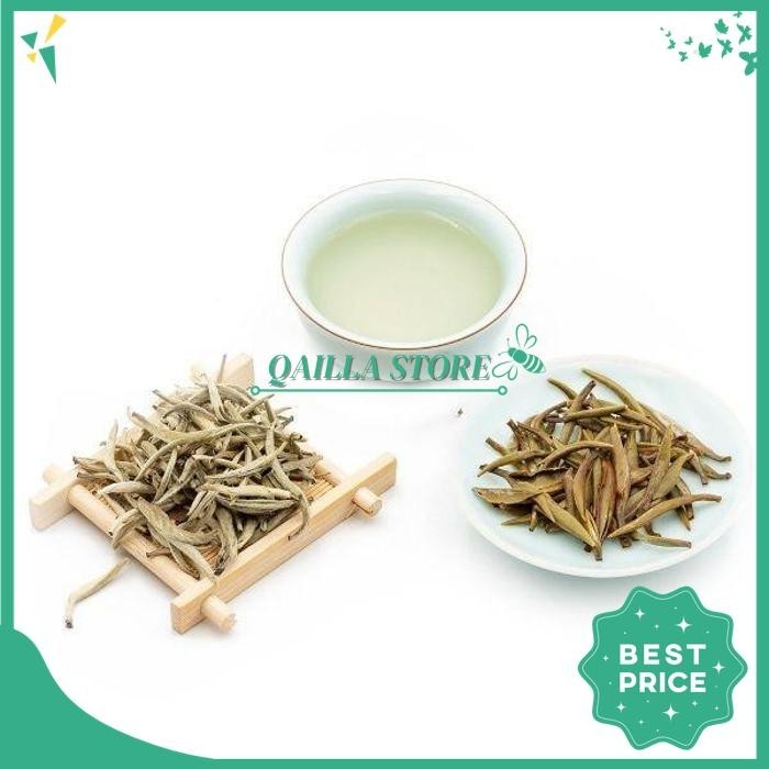 

SILVER NEEDLE WHITE TEA / BAI HAO YIN ZHEN / TEH PUTIH 10GR & 50GR GRATIS ONGKIR