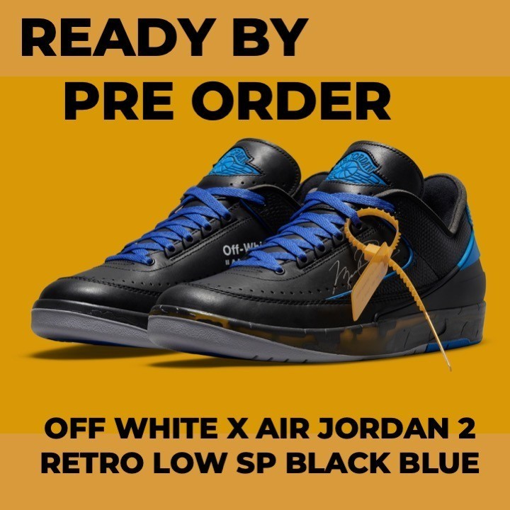 Sneakers Nike Air Jordan 2 Low OFF-WHITE Black Blue