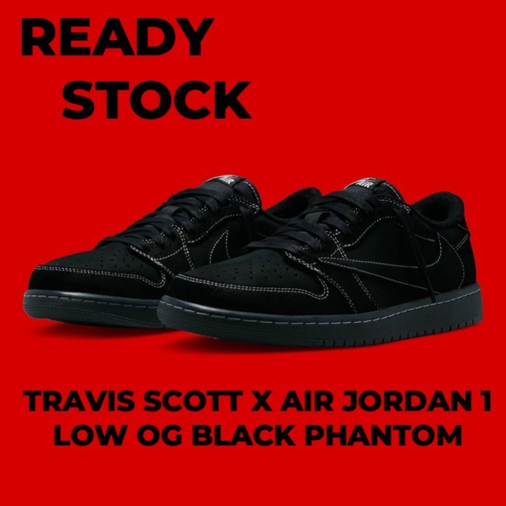 Travis Scott x Nike Air Jordan 1 Low OG Black Phantom
