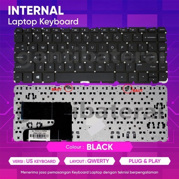 Keyard Laptop HP 14-AM017TX 14-AM503TU 14-AM034TX