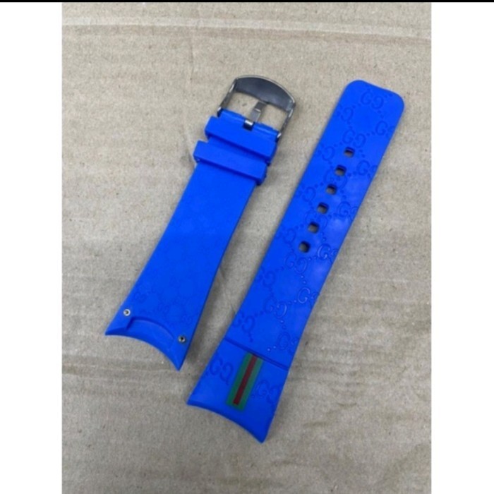 Strap Tali Jam Tangan Gucci Model Tali Rubber Pake Baut Terlaris